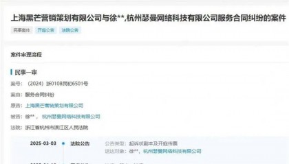 网红“猫一杯”被起诉,此前因虚假摆拍被全网封禁,其公司被控欠税