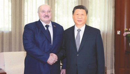 习近平会见白俄罗斯总统卢卡申科