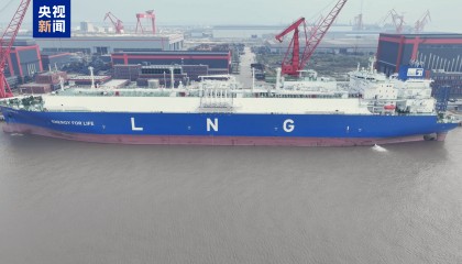 打破国外垄断!我国首艘新型大型LNG运输船交付