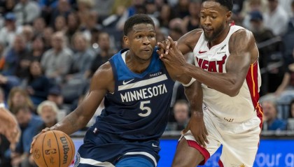 希罗26+6爱德华兹22分 热火神奇战术绝杀森林狼