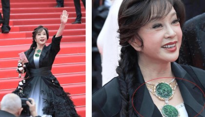 74岁刘晓庆戛纳红毯状态超好!AI换脸写真神器一键生成明星同款红毯大片!