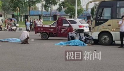 重庆两老人送娃上学在校门口被撞身亡,肇事司机已被控制