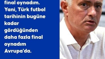 穆帅:过去7年我踢了2次欧战决赛,比土耳其足球历史参加次数都多