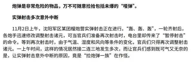 解放军报警!有人拾取3吨多炮弹残片卖钱,甚至有完整弹头?